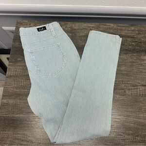 Striped Blue and White Jeans 1005